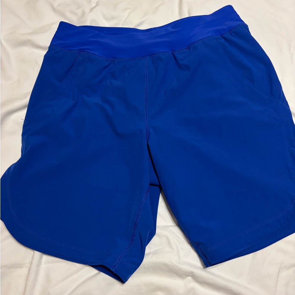 Lands' End electric Blue long swim or board Shorts